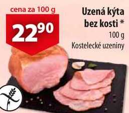 Uzená kýta bez kosti, 100 g 