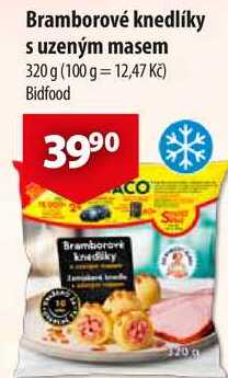 Bramborové knedlíky s uzeným masem, 320 g 