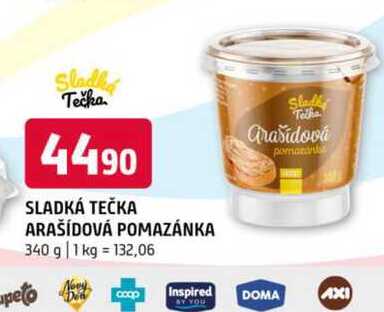 SLADKÁ TEČKA ARAŠÍDOVÁ POMAZÁNKA 340 g