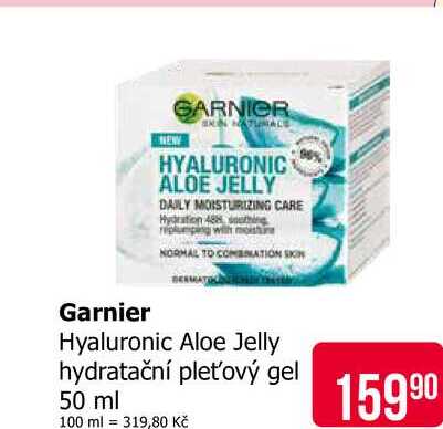 Garnier Hyaluronic Aloe Jelly hydratační pleťový gel 50 ml 