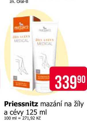Priessnitz mazání na žíly a cévy 125 ml 