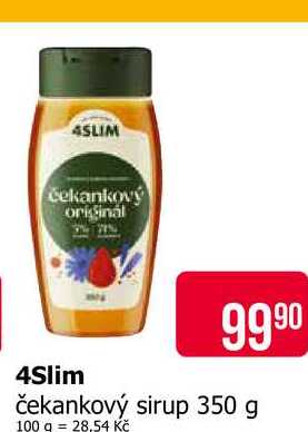 4Slim čekankový sirup 350 g 