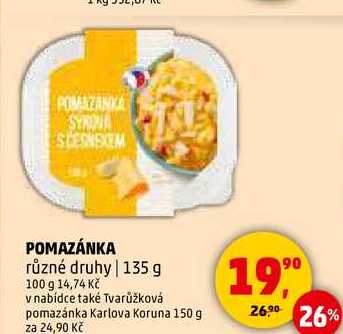 POMAZÁNKA různé druhy, 135 g