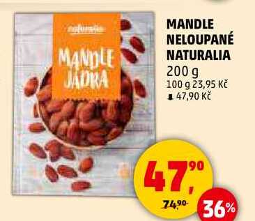 MANDLE NELOUPANÉ NATURALIA, 200 g 