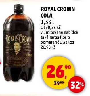 ROYAL CROWN COLA, 1,33 l