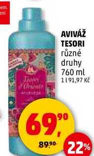 AVIVÁŽ TESORI různé druhy, 760 ml 