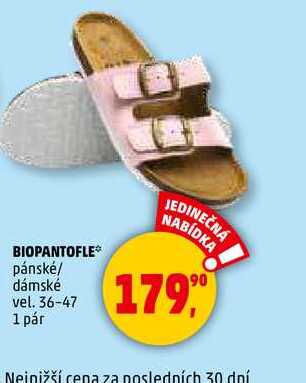 BIOPANTOFLE pánské/ dámské vel. 36-47, 1 pár  