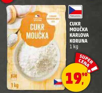 CUKR MOUČKA KARLOVA KORUNA, 1 kg