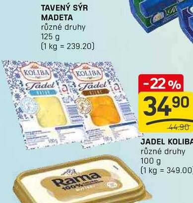 JADEL KOLIBA různé druhy 100 g
