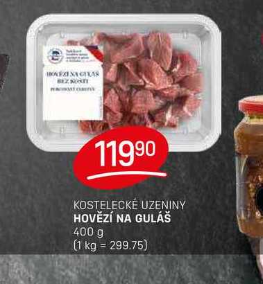 HOVĚZÍ NA GULÁŠ 400 g