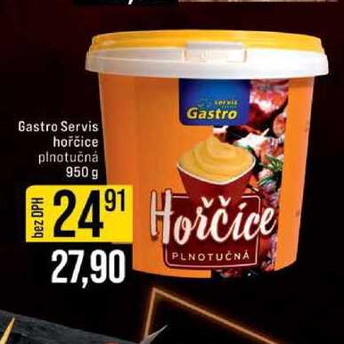 Gastro Servis hořčice plnotučná 950 g  
