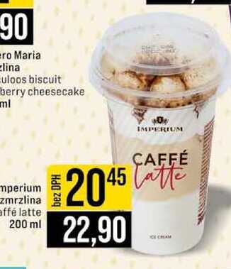 Imperium zmrzlina caffé latte 200 ml 