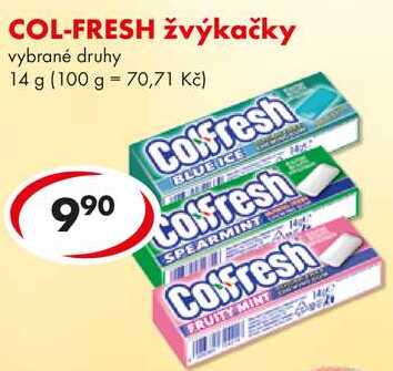 COL-FRESH žvýkačky, 14 g