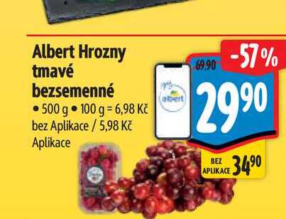 Albert Hrozny tmavé bezsemenné 500 g 