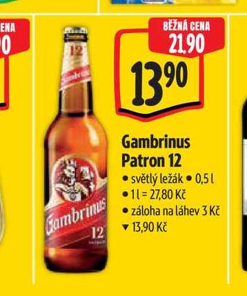   Gambrinus Patron 12 0,5 l