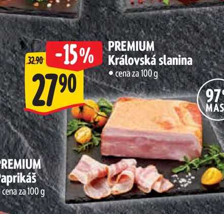 PREMIUM Královská slanina  100 g