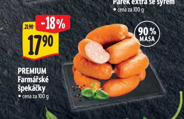   PREMIUM Farmářské špekáčky 100 g