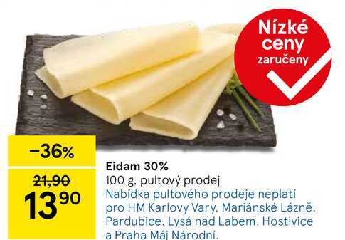 Eidam 30%, 100 g