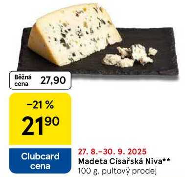 Madeta Císařská Niva, 100 g 