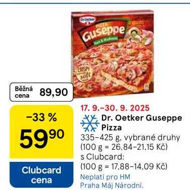 Dr. Oetker Guseppe Pizza, 335-425 g 