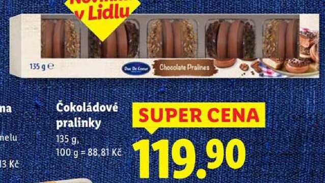 Čokoládové pralinky, 135 g