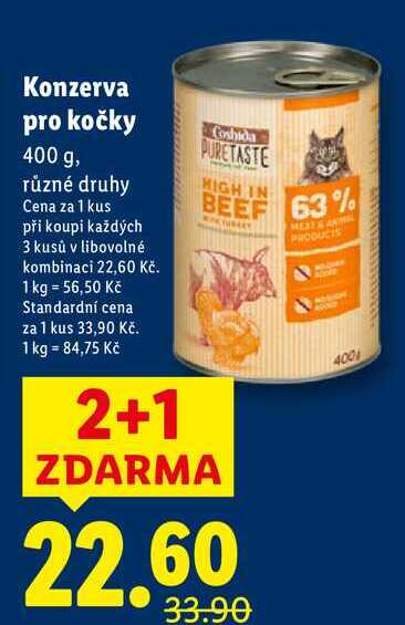 Konzerva pro kočky, 400 g