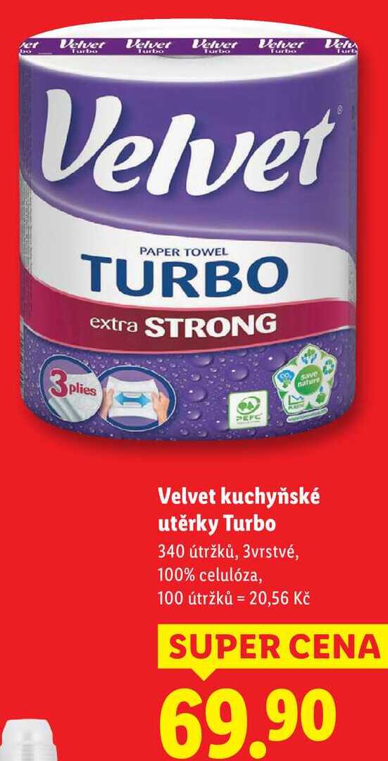 Velvet kuchyňské utěrky Turbo 