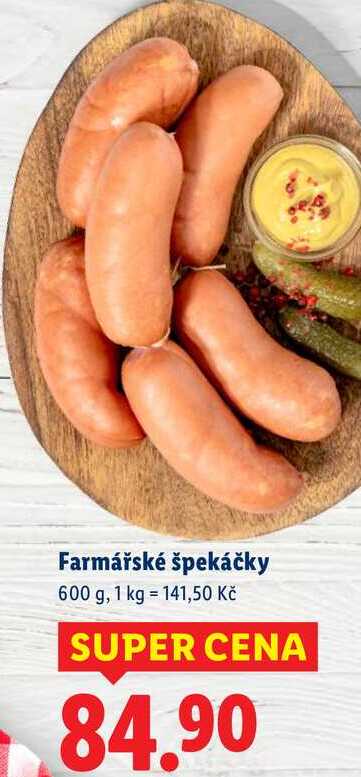 Farmářské špekáčky, 600 g
