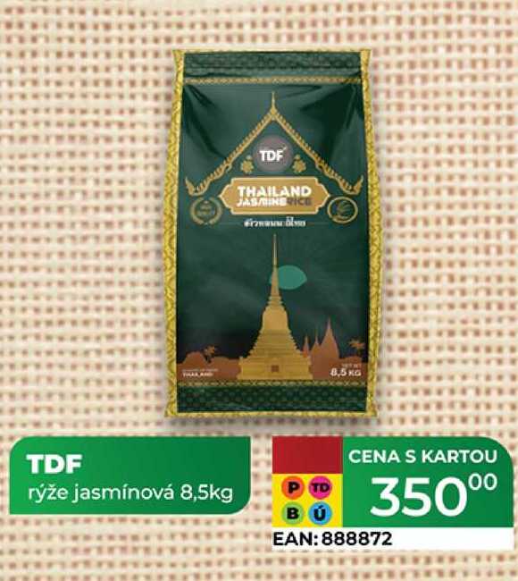TDF rýže jasmínová 8,5kg  