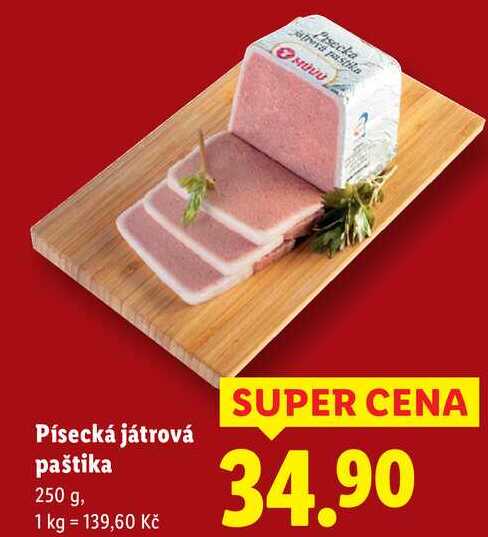 Písecká játrová paštika, 250 g