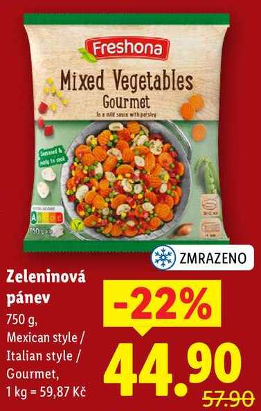 Zeleninová pánev, 750 g