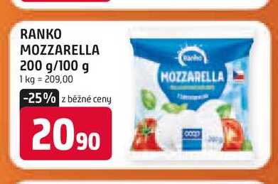 RANKO MOZZARELLA 200 g/100 g