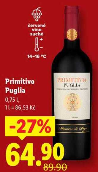 Primitivo Puglia, 0,75 l