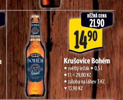   Krušovice Bohém 0,5 l