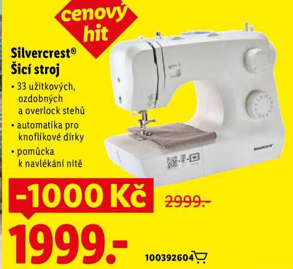 Silvercrest Šicí stroj 