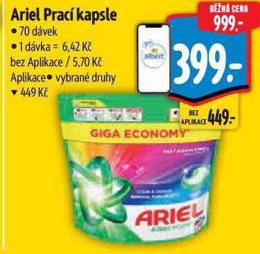 Ariel Prací kapsle, 70 dávek