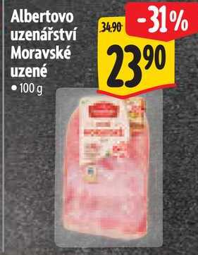 Albertovo uzenářství Moravské uzené, 100 g