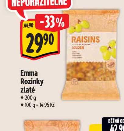   Emma Rozinky zlaté 200 g 