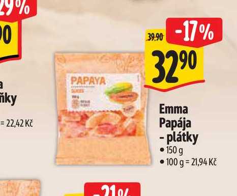   Emma Papája - plátky 150 g  