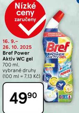 Bref Power Aktiv WC gel, 700 ml