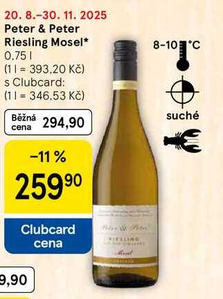 Peter & Peter Riesling Mosel, 0,75 l