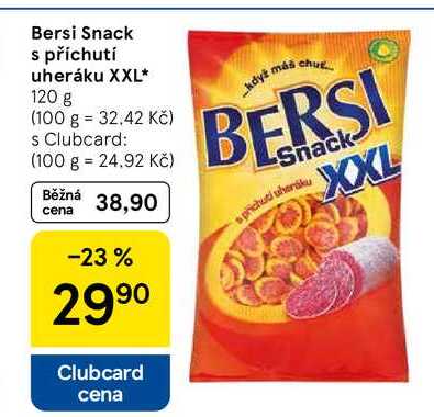 Bersi Snack s příchutí uheráku XXL, 120 g 