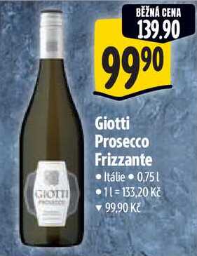 Giotti Prosecco Frizzante, 0,75 l