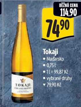 Tokaji, 0,75 l