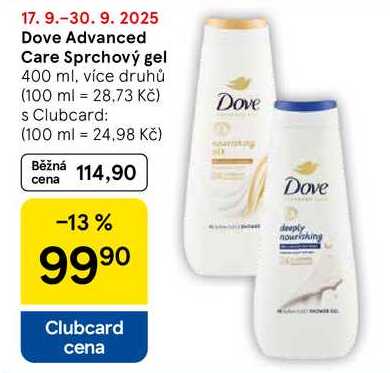 Dove Advanced Care Sprchový gel, 400 ml, více druhů 