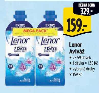 Lenor Aviváž, 2x 59 dávek  