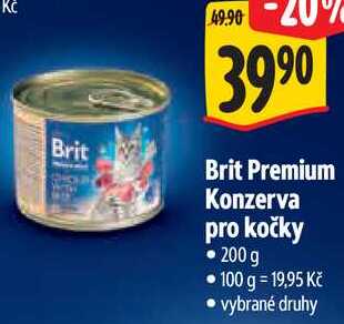 Brit Premium Konzerva pro kočky, 200 g