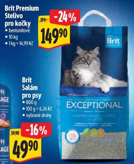 Brit Premium Stelivo pro kočky, 10 kg