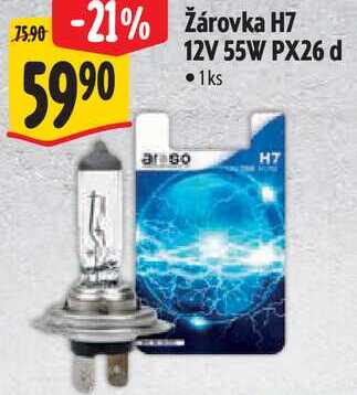 Žárovka H7 12V 55W PX26 d 