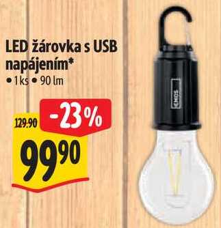 LED žárovka s USB napájením* 